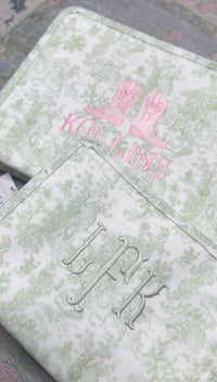 TRVLBUNNY TOILE GREEN ROADIE