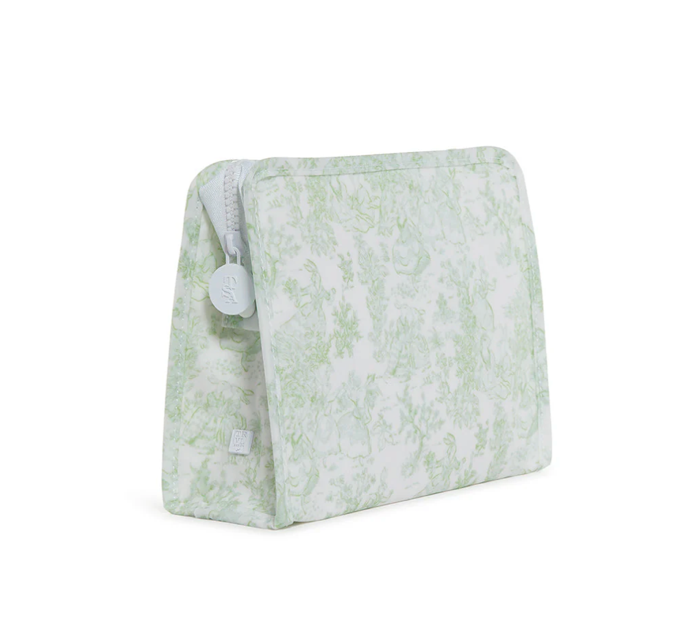 Green bunny toile TRVL Roadie pouch