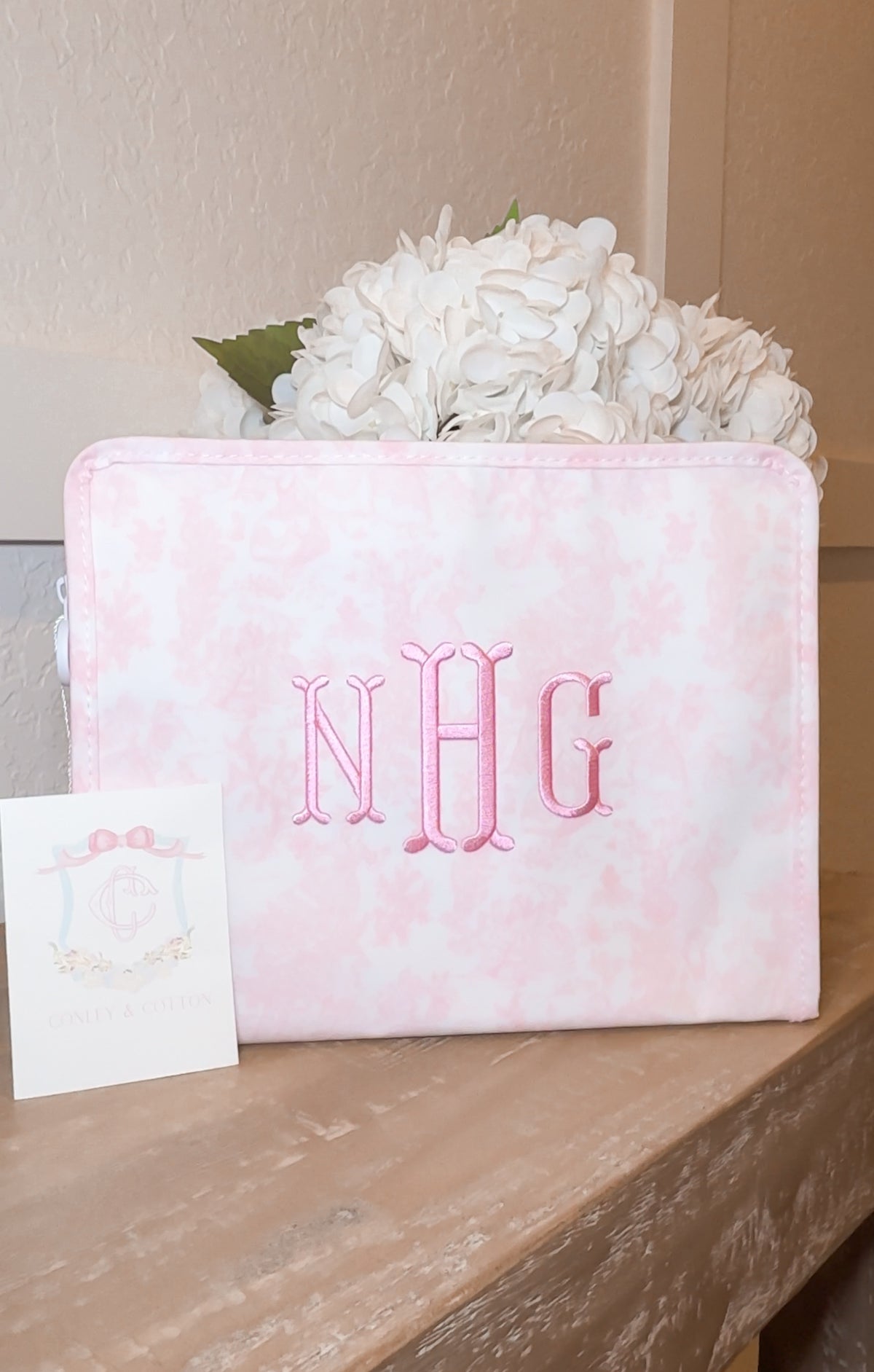 fishtail font pink bunny toile