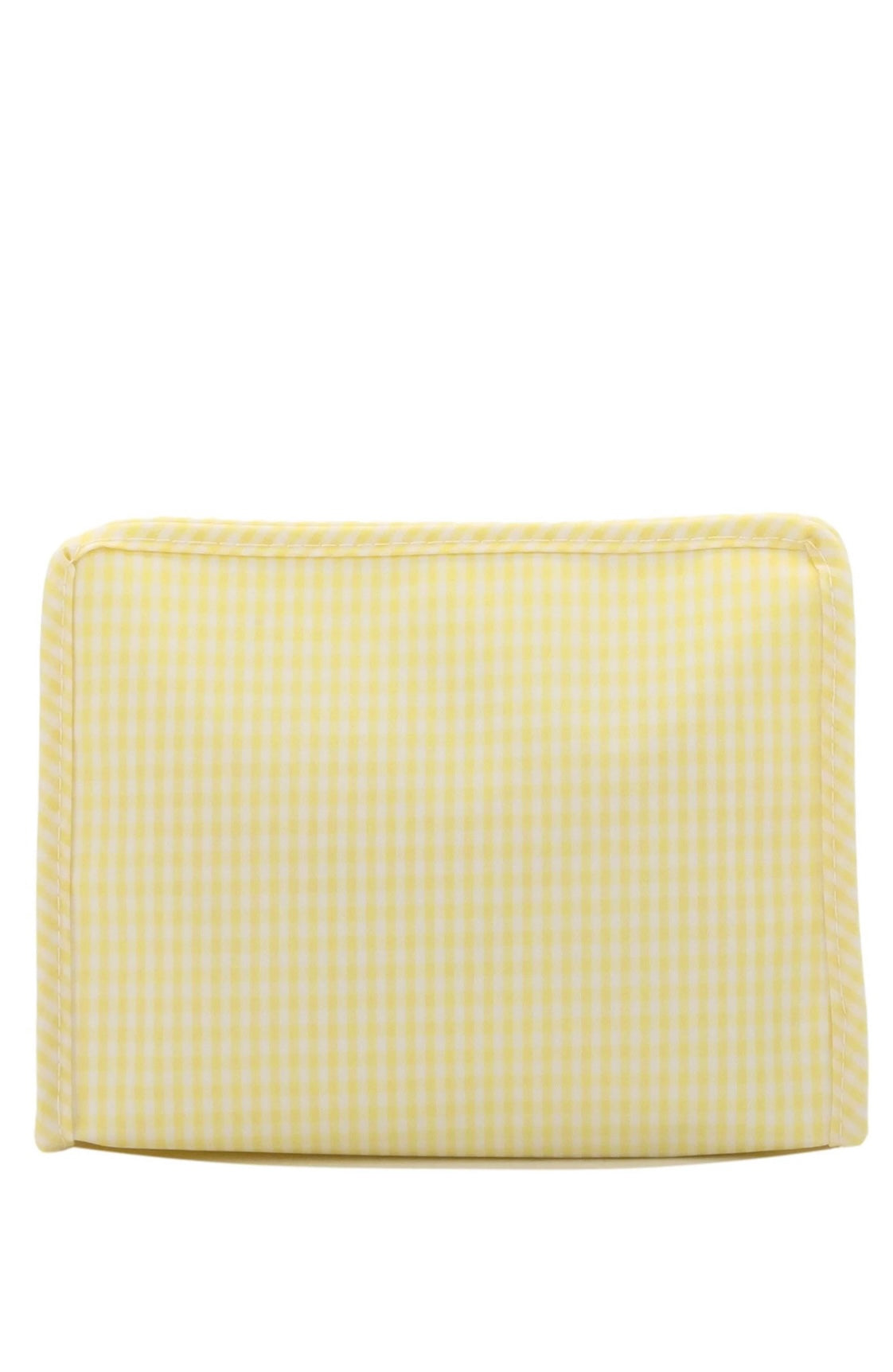 Buttercup yellow gingham TRVL Roadie pouch