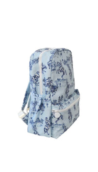 Blue cowboy toile TRVL Backpacker bag