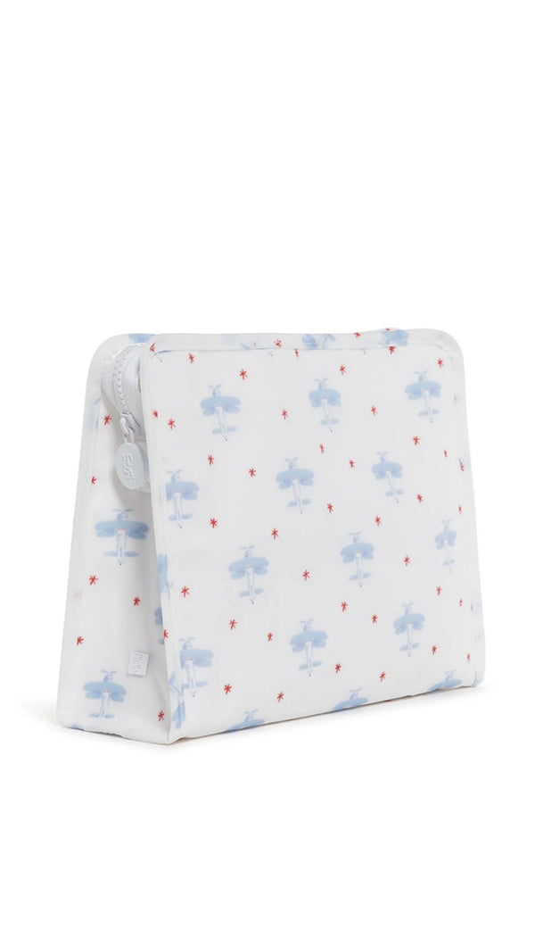 travel pouch with airplanes on it on a white background 