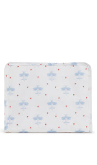 Pouch  with airplane pattern on a white background