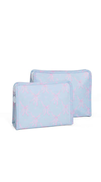 Eloise bow print TRVL Roadie pouch