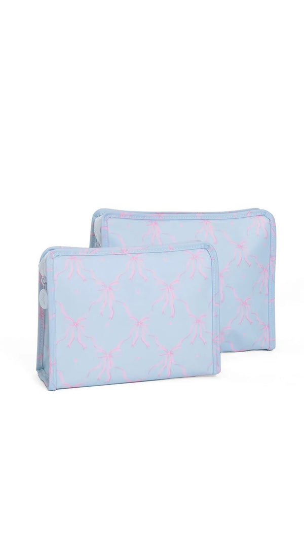 Eloise bow print TRVL Roadie pouch