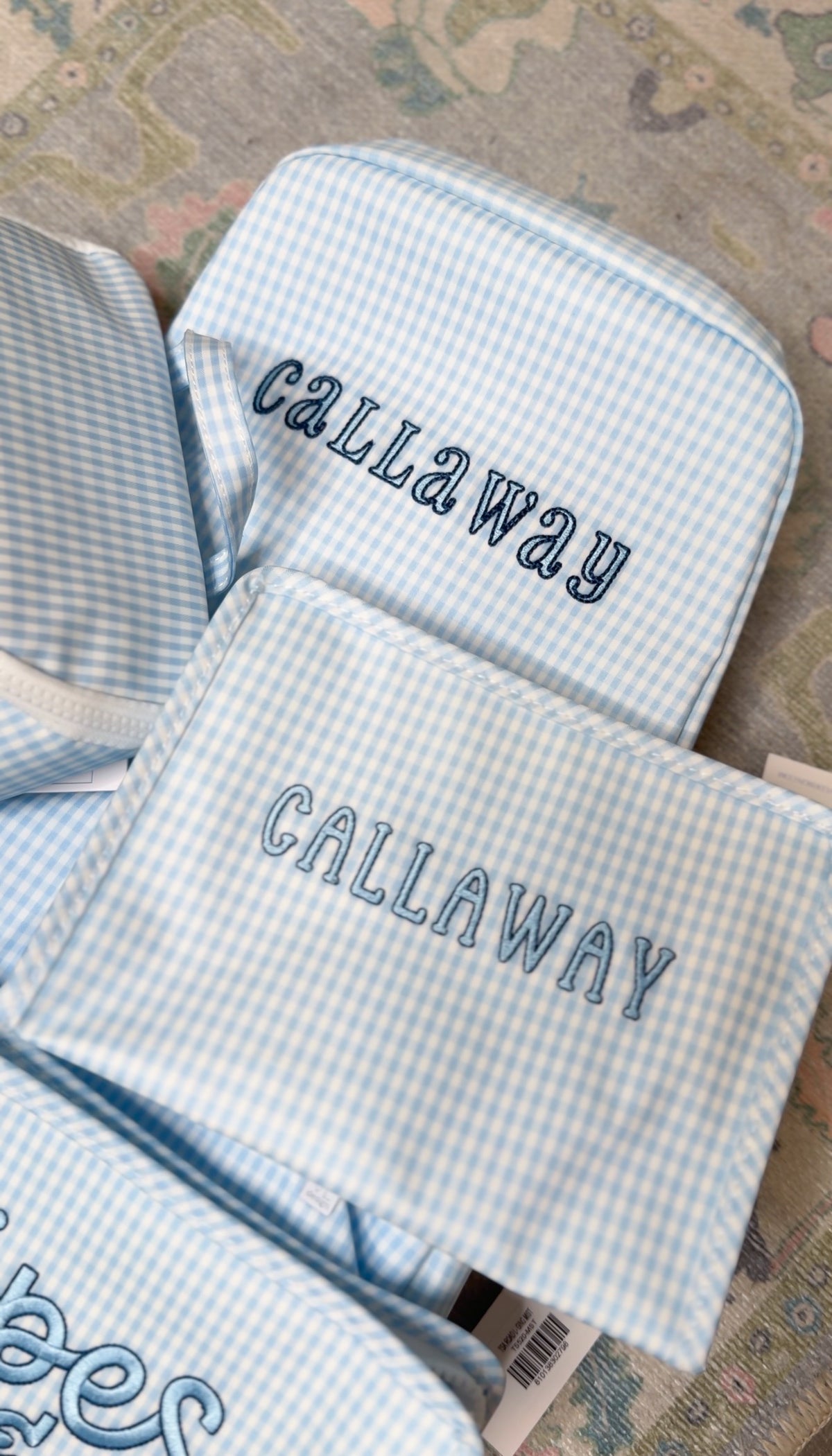 TRVL GINGHAM MIST ROADIE