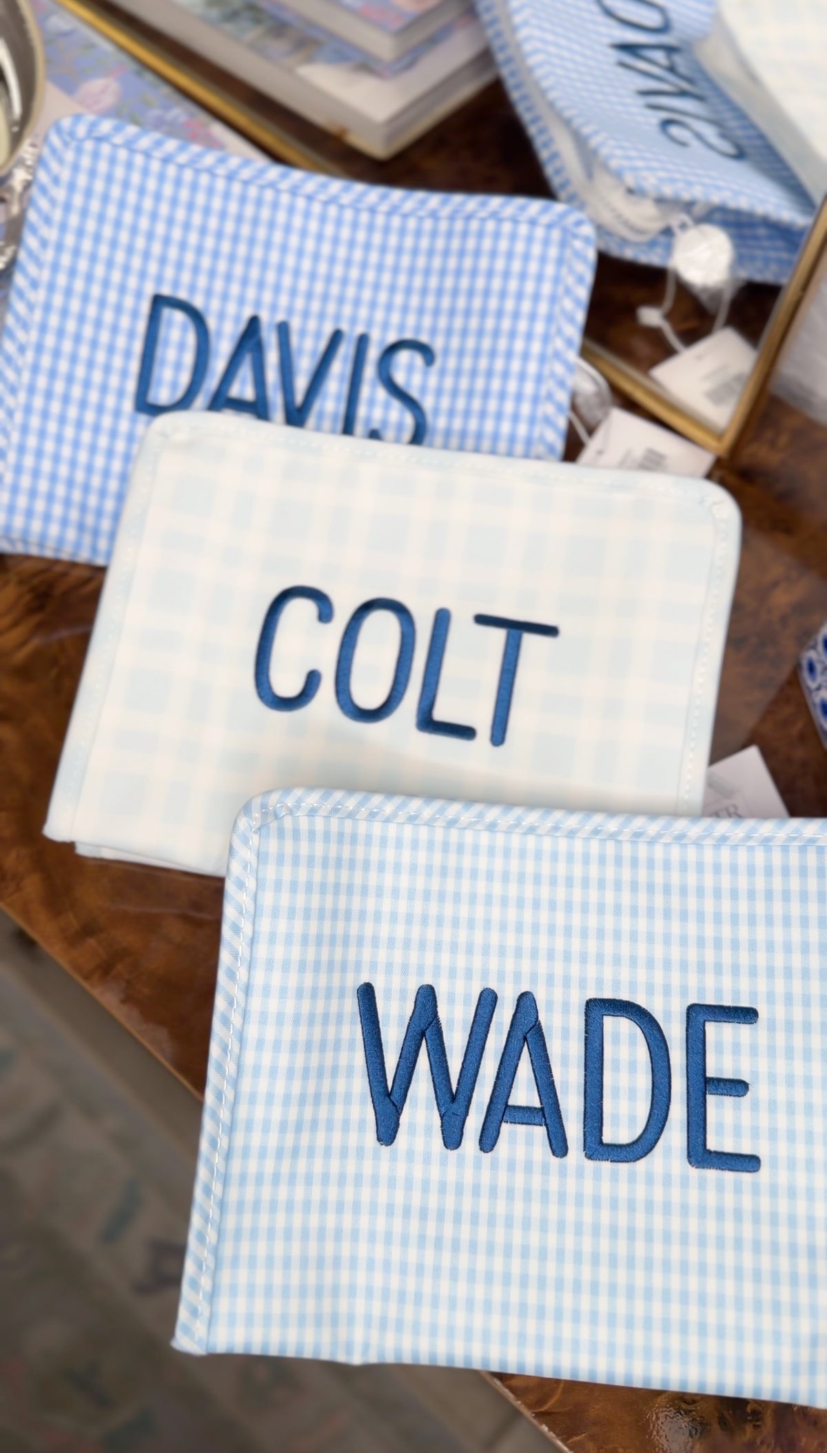 TRVL GINGHAM MIST ROADIE