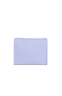 Lilac gingham TRVL Roadie pouch