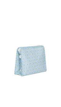 Blue petite fleur floral TRVL Roadie pouch