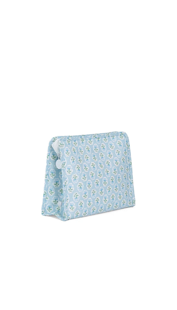 Blue petite fleur floral TRVL Roadie pouch