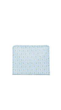 Blue petite fleur floral TRVL Roadie pouch