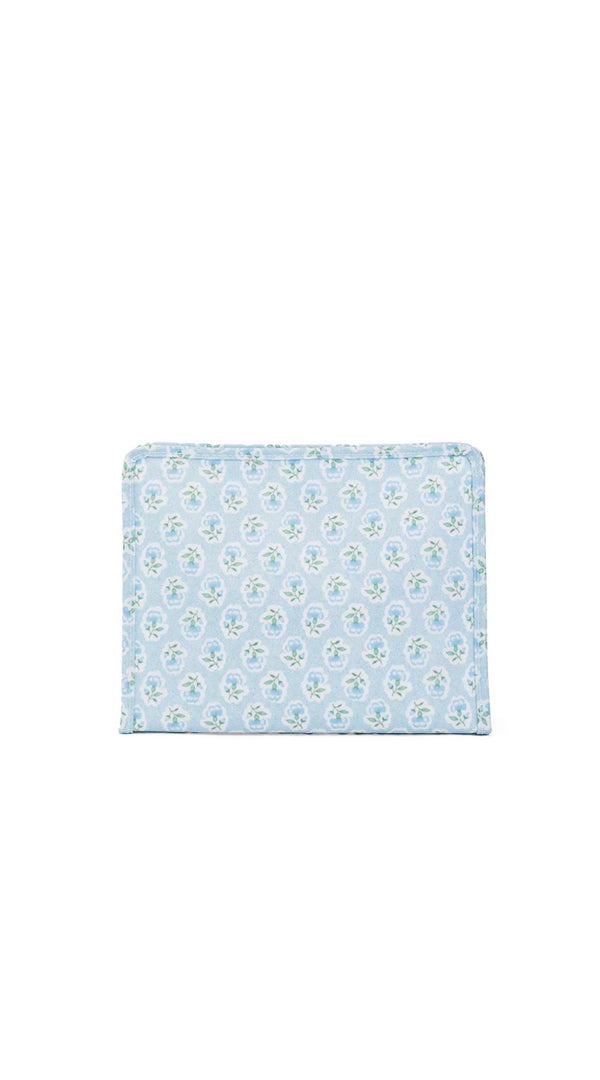 Blue petite fleur floral TRVL Roadie pouch