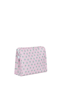 Pink petite fleur floral TRVL Roadie pouch