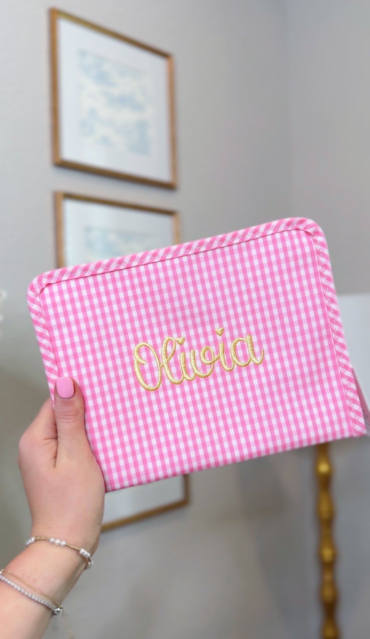 TRVL PINK GINGHAM ROADIE