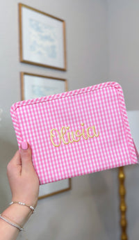TRVL PINK GINGHAM ROADIE