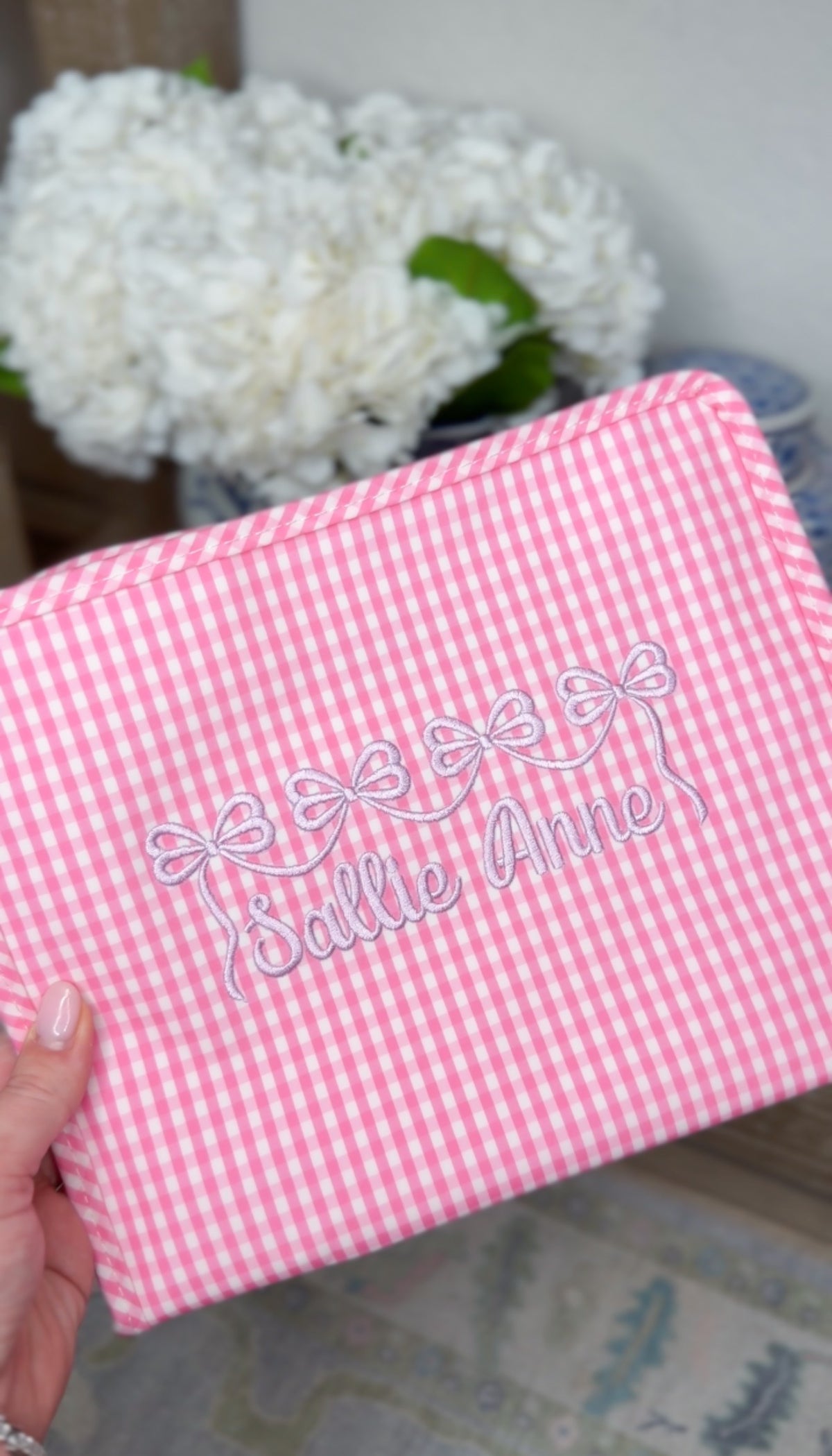 TRVL PINK GINGHAM ROADIE