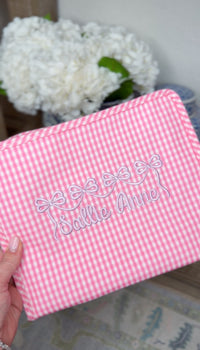 TRVL PINK GINGHAM ROADIE