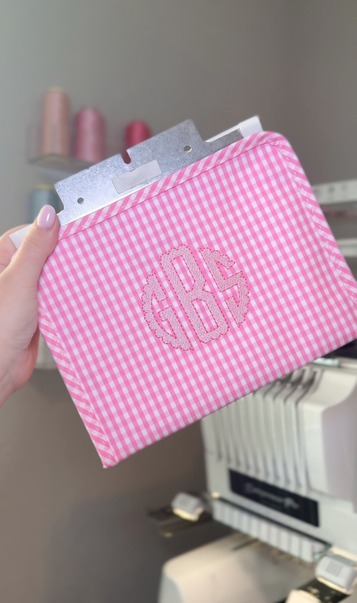 TRVL PINK GINGHAM ROADIE