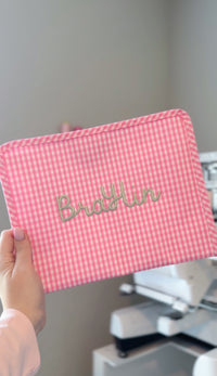TRVL PINK GINGHAM ROADIE