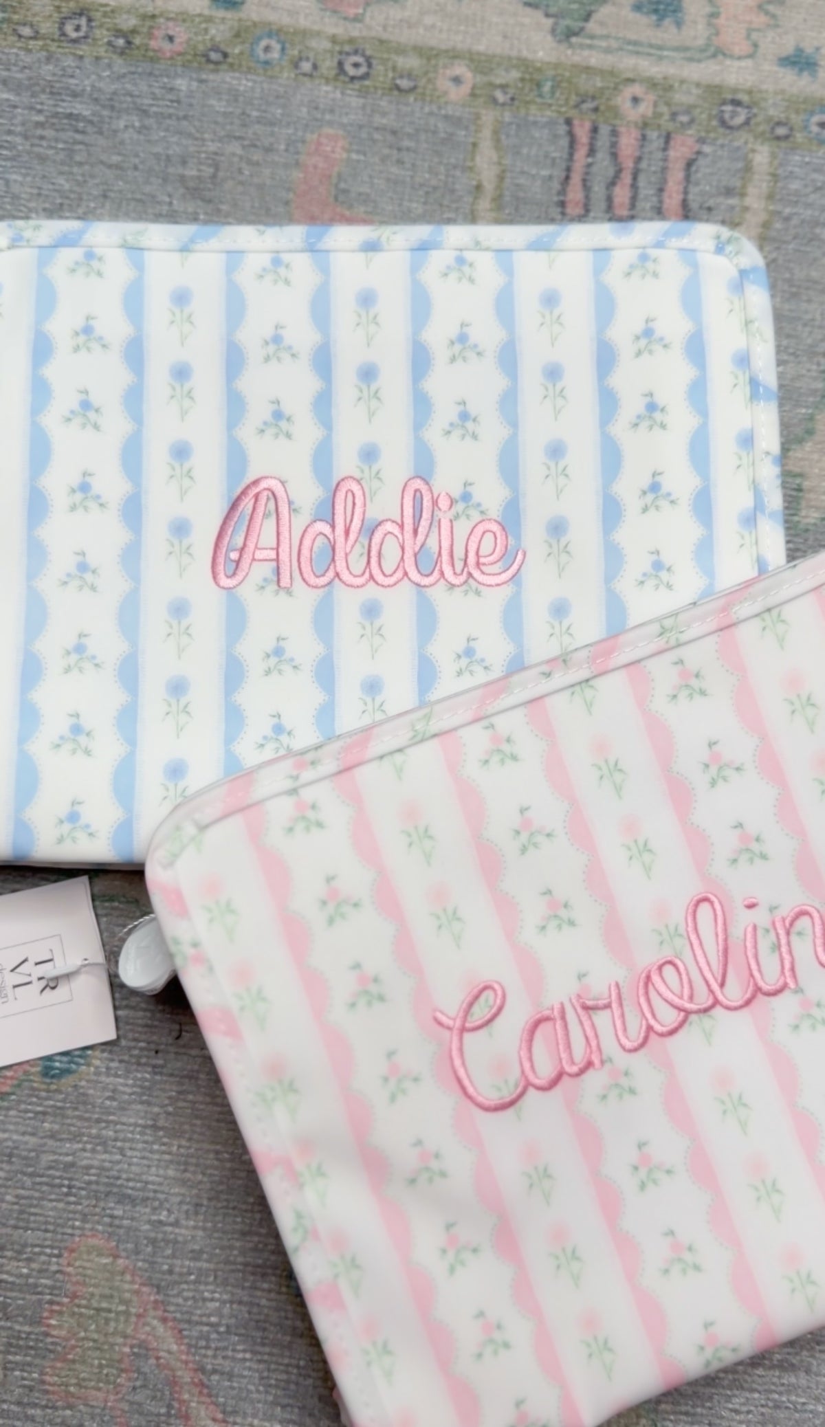 TRVL RIBBON FLORAL BLUE ROADIE