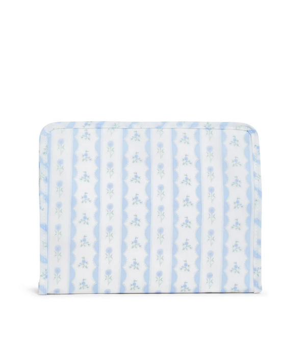 Blue ribbon floral TRVL Roadie pouch