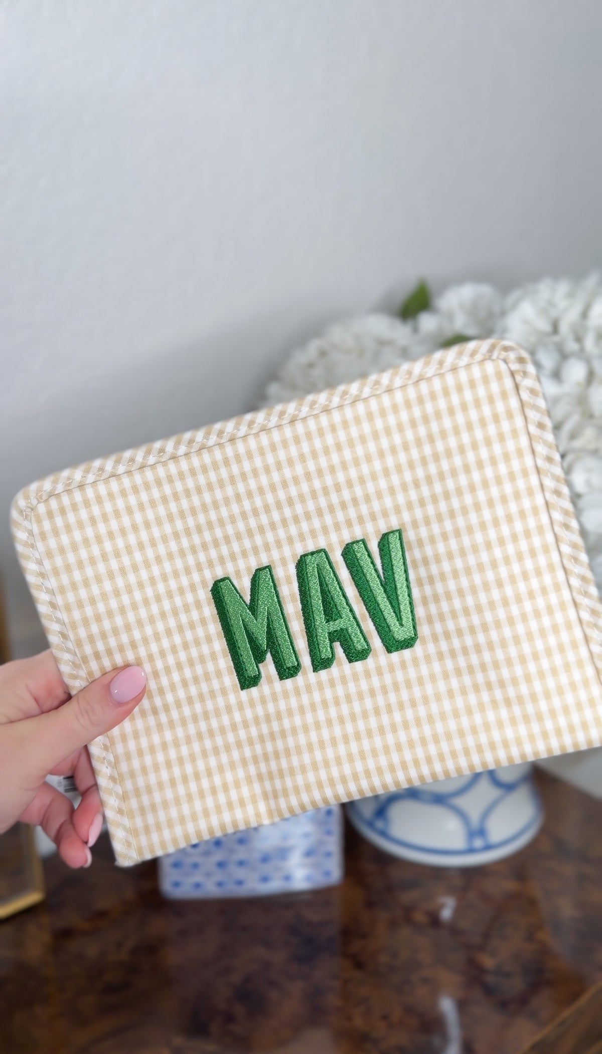 TRVL TAN GINGHAM ROADIE