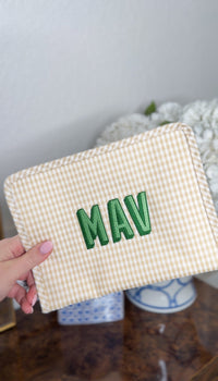 TRVL TAN GINGHAM ROADIE