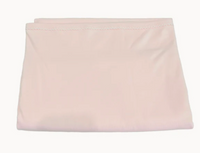 White picot trim baby blanket, available in pink and blue
