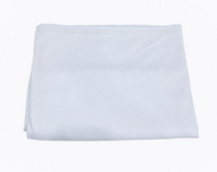 White picot trim baby blanket, available in pink and blue