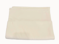 White picot trim baby blanket, available in pink and blue